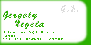 gergely megela business card